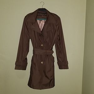 Tan Calvin Klein Trench Coat
